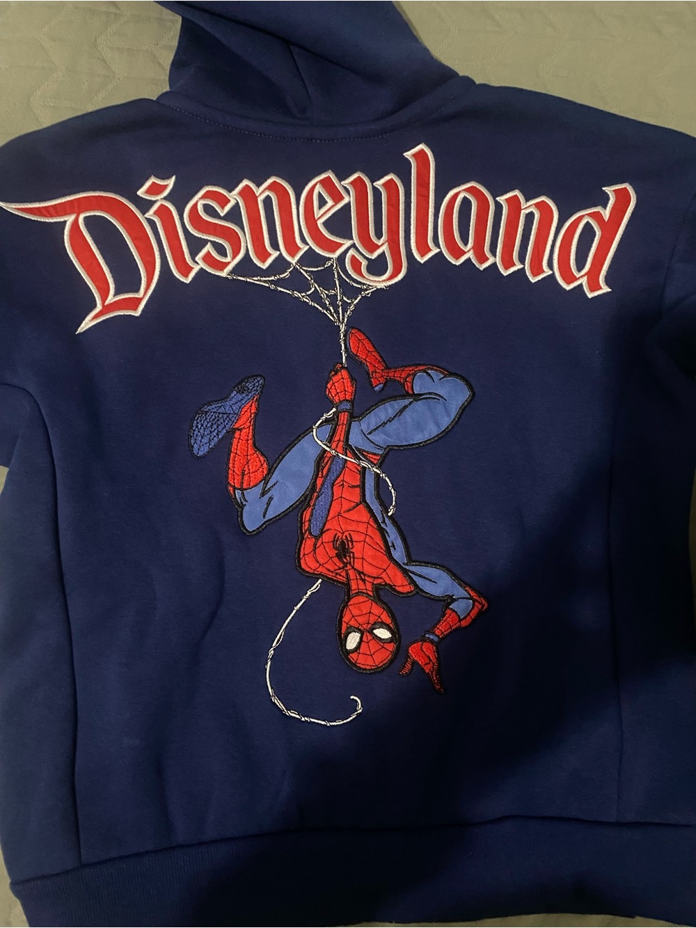 Disney Navy and Red Spider-Man Crewneck Sweater Youth M 7/8